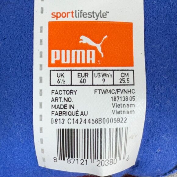Puma Fitness Women Size 9 Blue Lace Up 187138-5 Lightweight Activewear Comfort - Picture 6 of 10